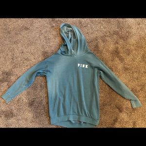 PINK teal oversized sweatshirt